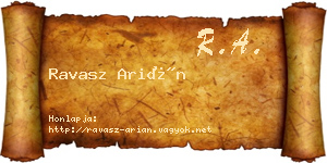 Ravasz Arián névjegykártya